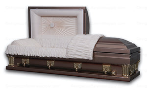 FRANKLIN COPPER oversize metal funeral casket