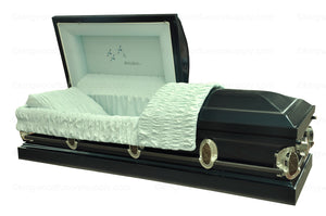GOING HOME metal funeral casket