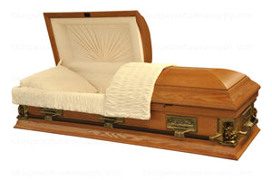 PIETA OAK funeral casket